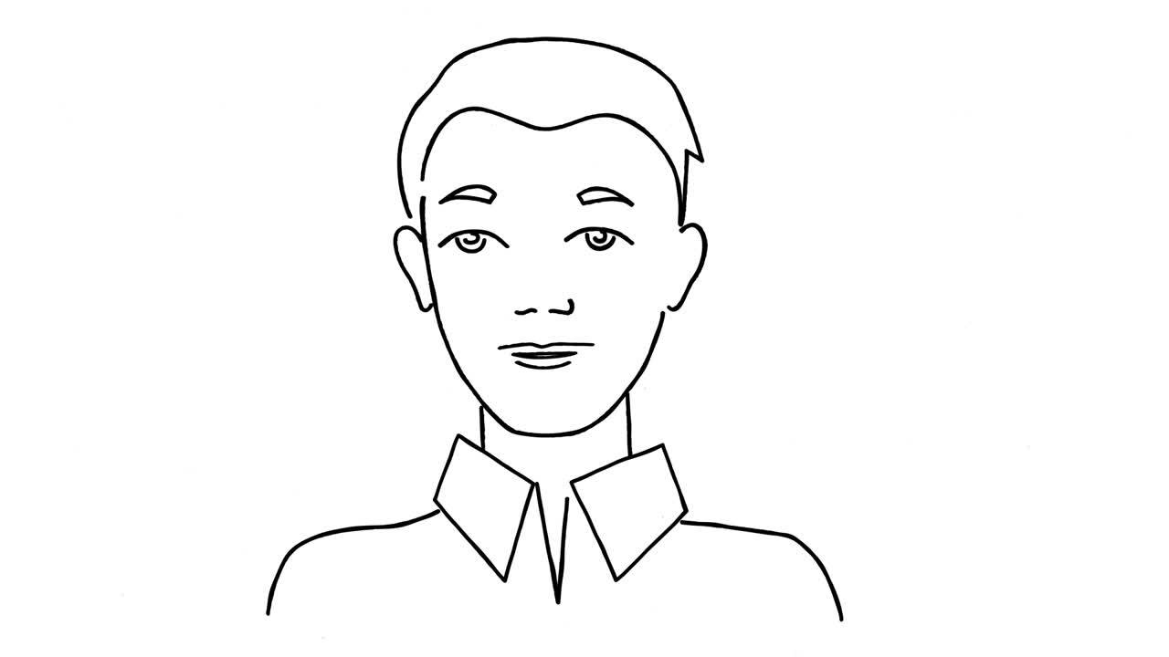 젊은이가 말하고 있습니다.