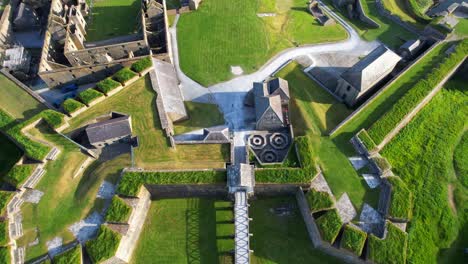 old charles fort next to bandon riverbanks in kinsale, ireland