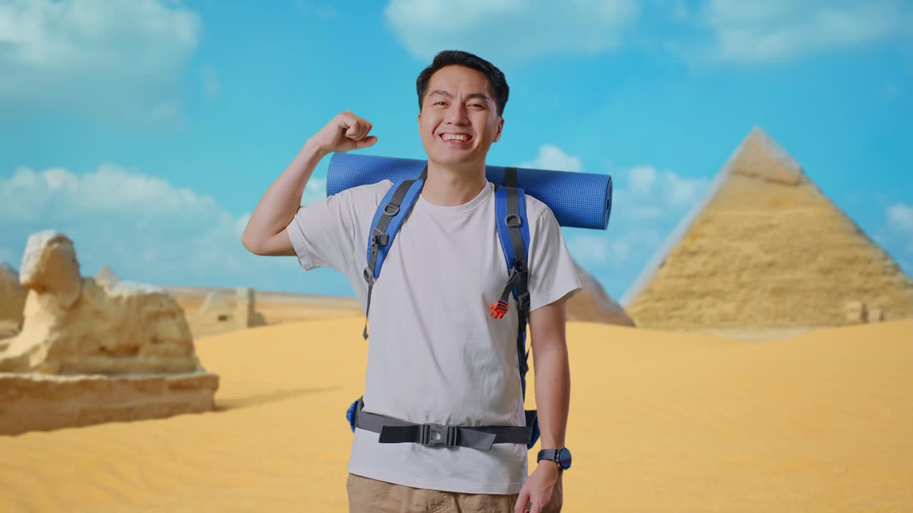 Happy Traveler in Egypt