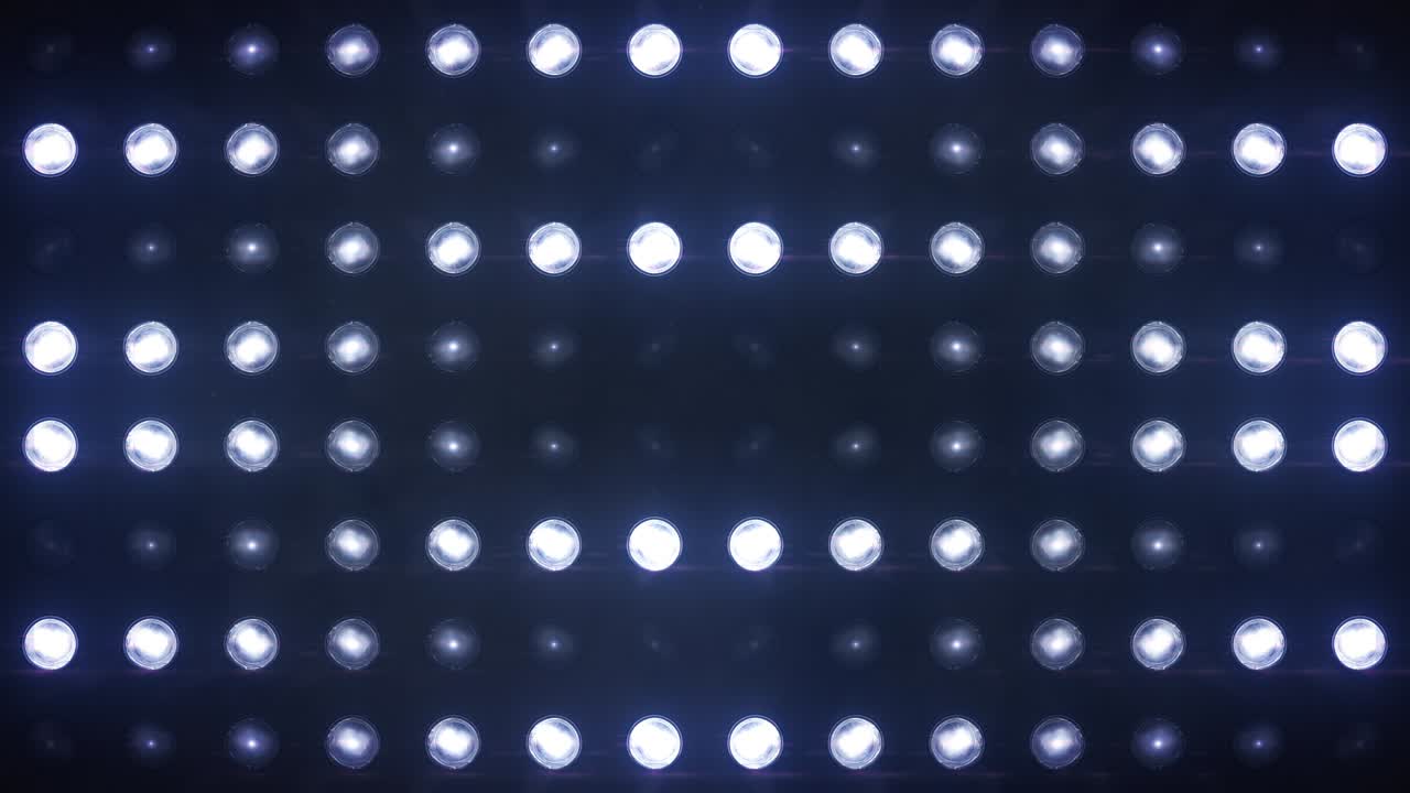 Floodlights Flashing Blue Looped Animations