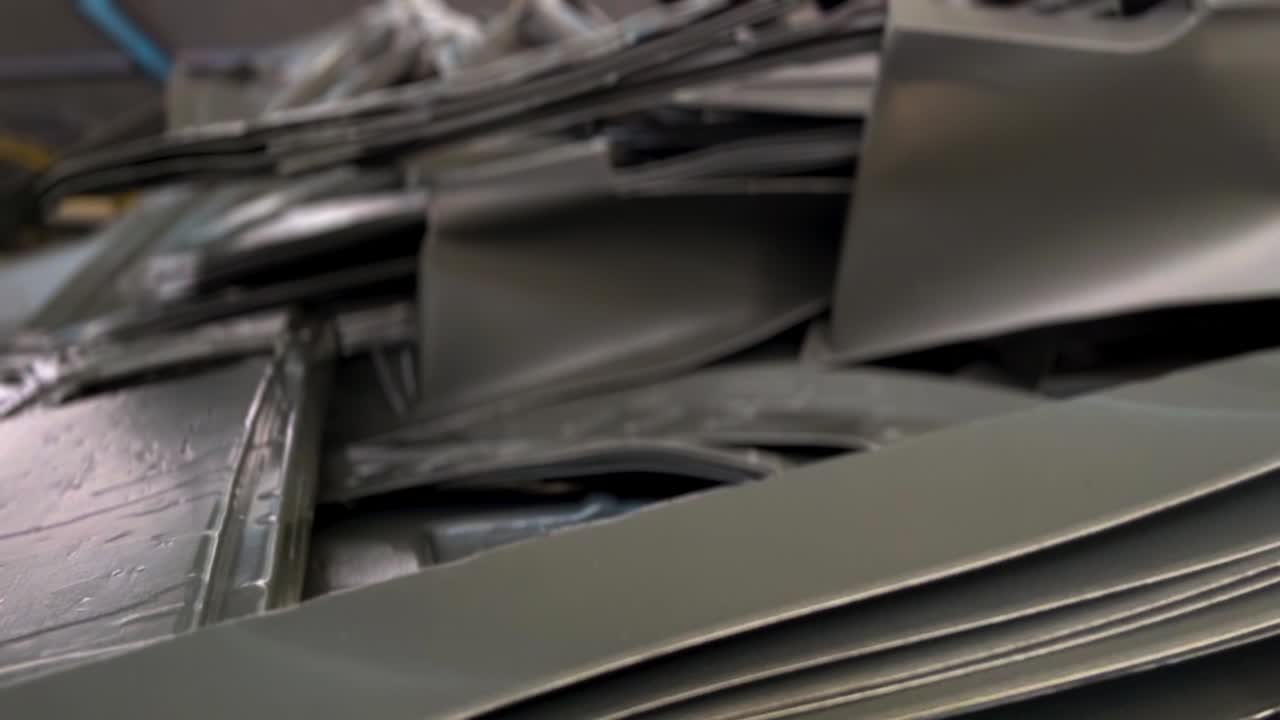 Stacked pieces of ABS