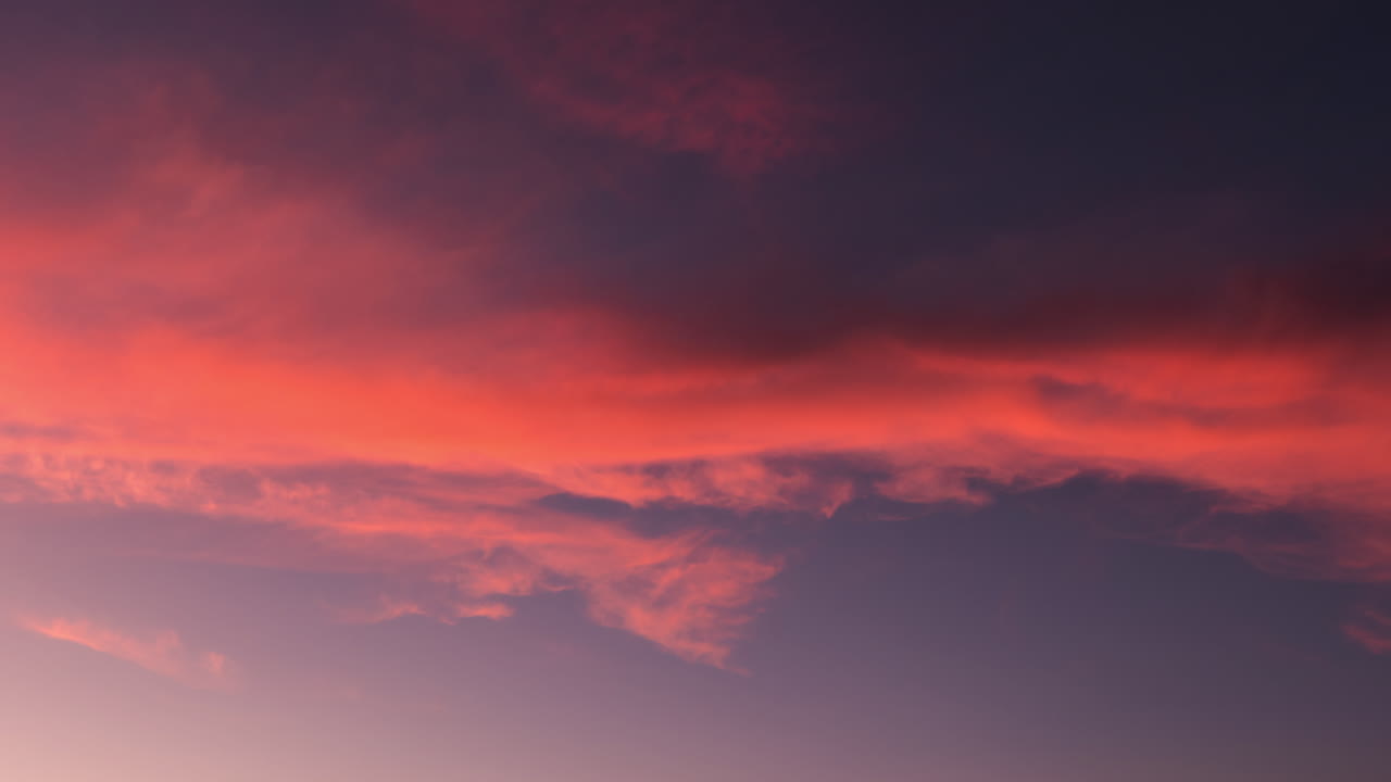 time lapse of clouds at sunset in France