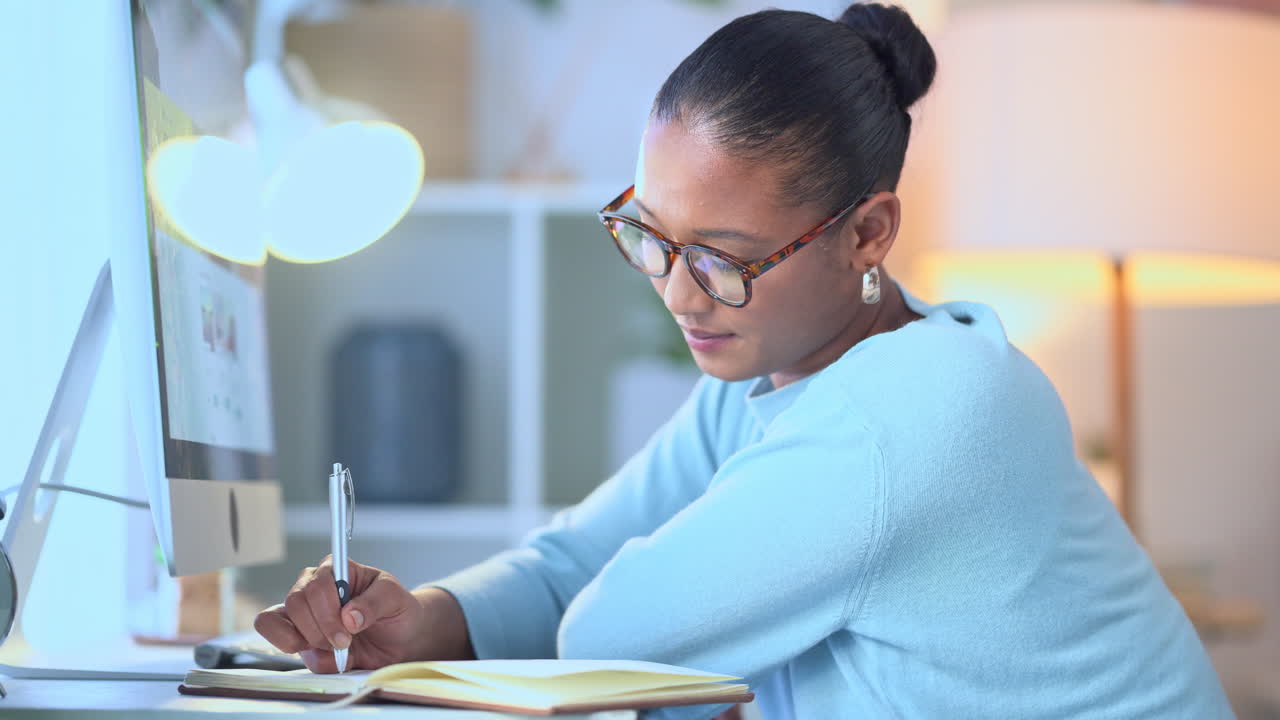Young remote learner studying for a university