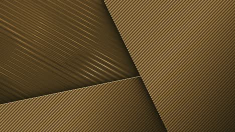 geometric diagonal lines stripes metallic abstract decoration golden-brown template background as wallpaper. 4k uhd video loop animation seamless