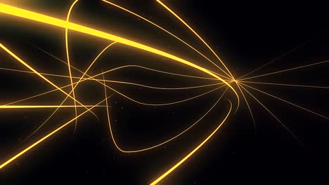 abstract particle fail in the dark. random small particles form horizontal abstract lines. infinite space background. matrix of glowing stars with illusion of depth, perspective. small circles appear and form evolving lines and patters moving towards