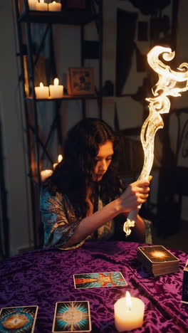 tarot reading session