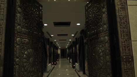 ornate doors in a corridor