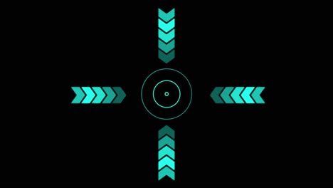 HUD Interface with Target Crosshair
