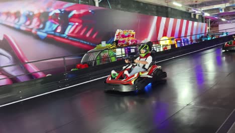 el go-kart es divertido.