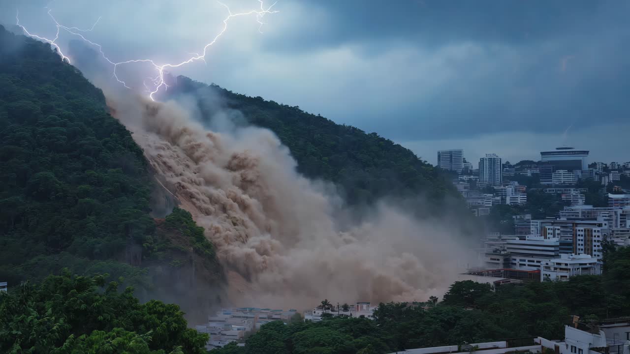 Landslide in Urban Area