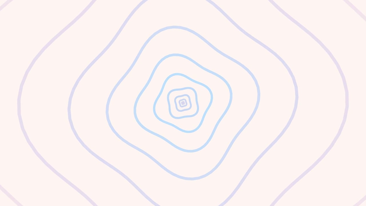 Abstract Animation of Concentric Wavy Square Lines