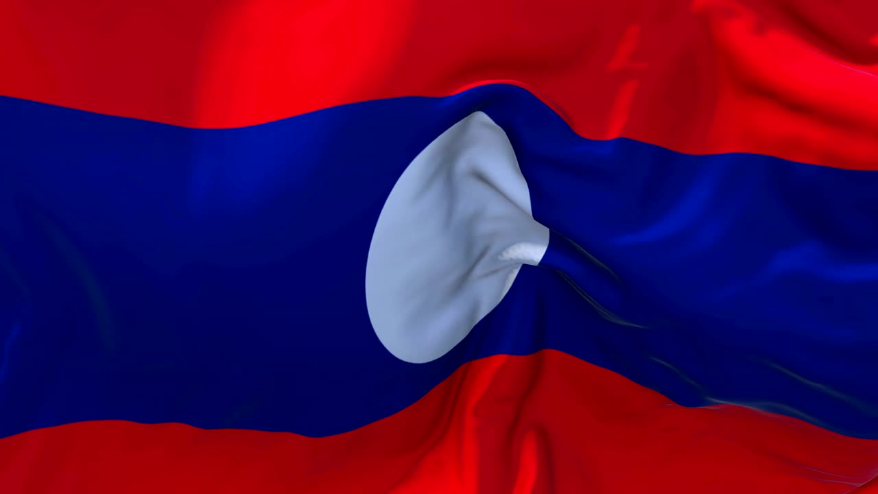 카자흐스탄의 발은 바람에 느린 동작 애니메이션 4k 현실적인 직물 질감 발 부드러운 바람 날 연속적인 원활한 루프 배경에 불고 있습니다.