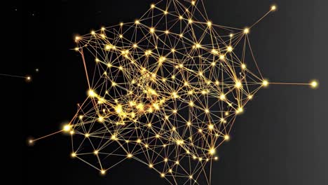 abstract golden network