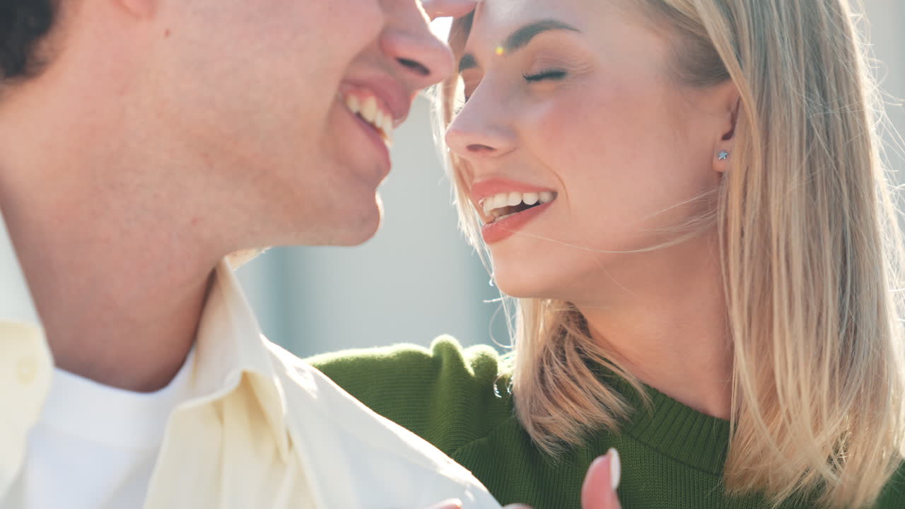 행복 한 부부 의 클로즈업