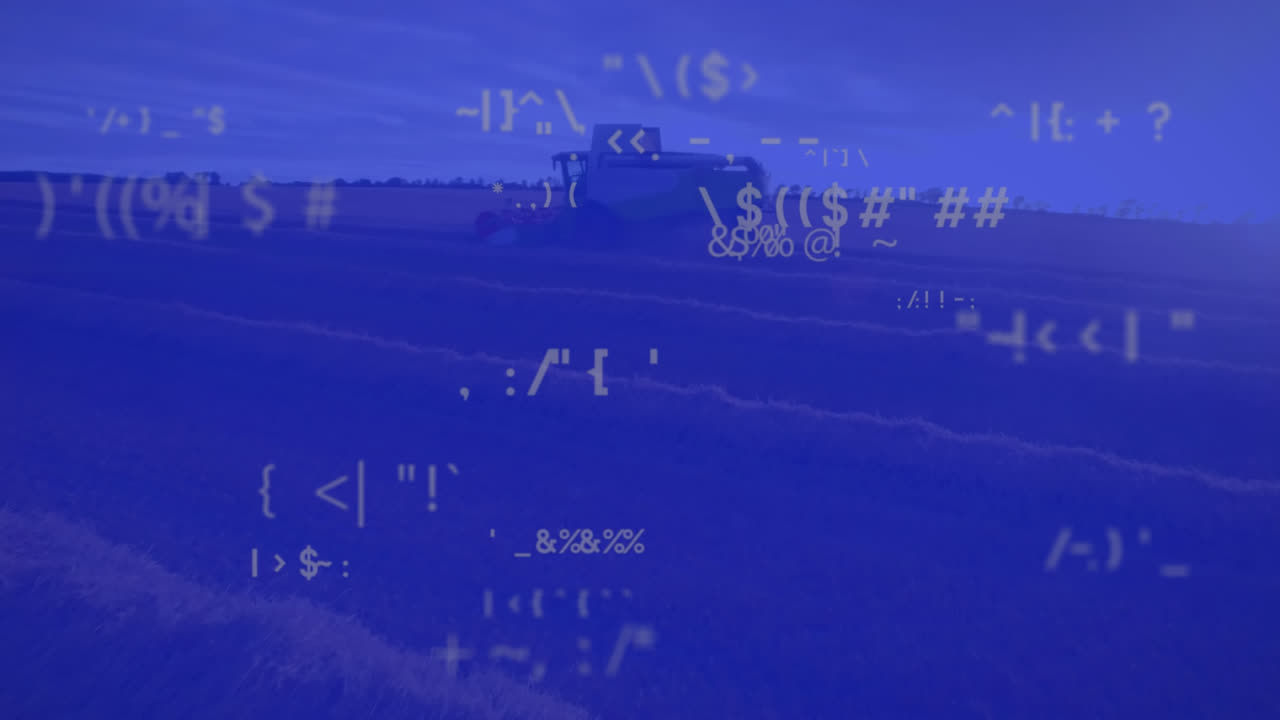 Animation of data processing over field