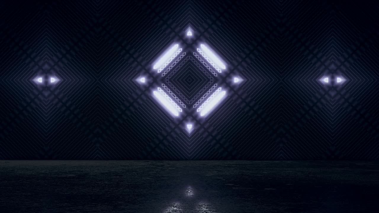 네온 자외선 레이저 스테이지 비디오 애니메이션 원활한 루프