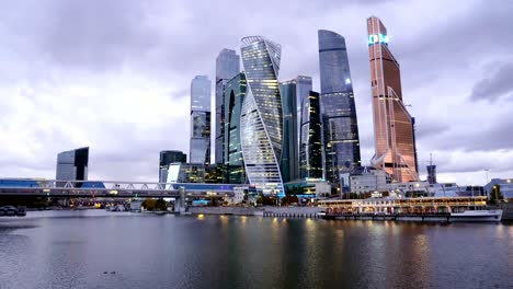 moscow city - futuristic skyscrapers moscow international business center.