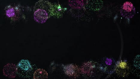 fuegos artificiales que explotan
