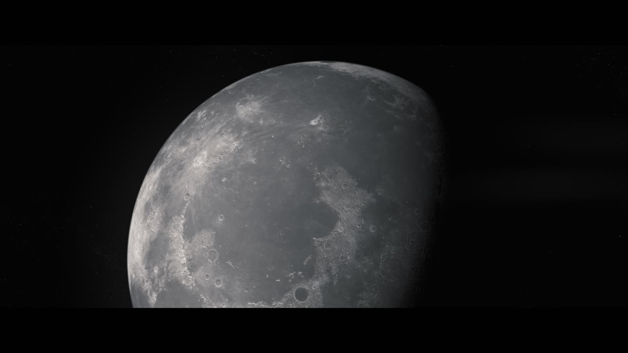 Moon viewed from space