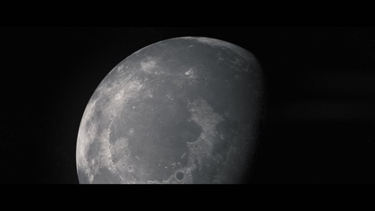 Lua vista do espaço