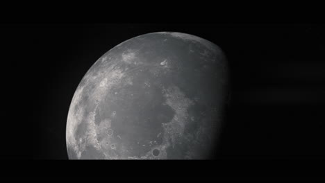 moon viewed from space