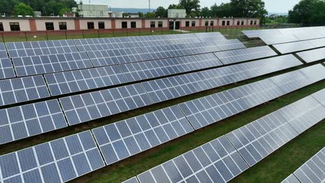 Field-of-solar-panel-array