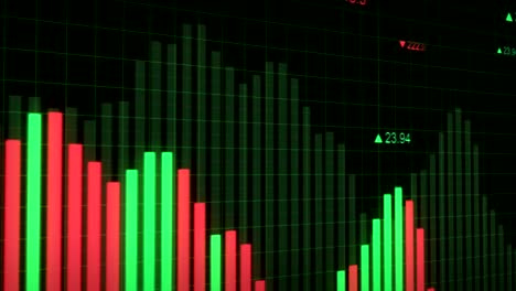 gráfico abstracto animación del mercado de valores