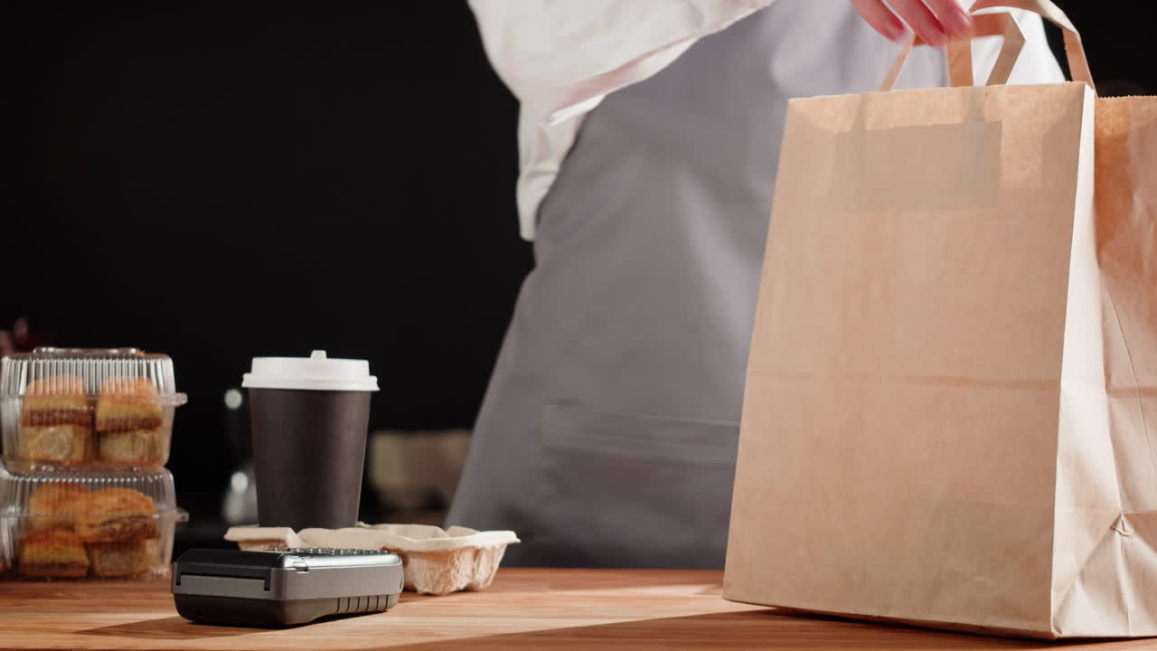 Food Delivery Order Being Prepared