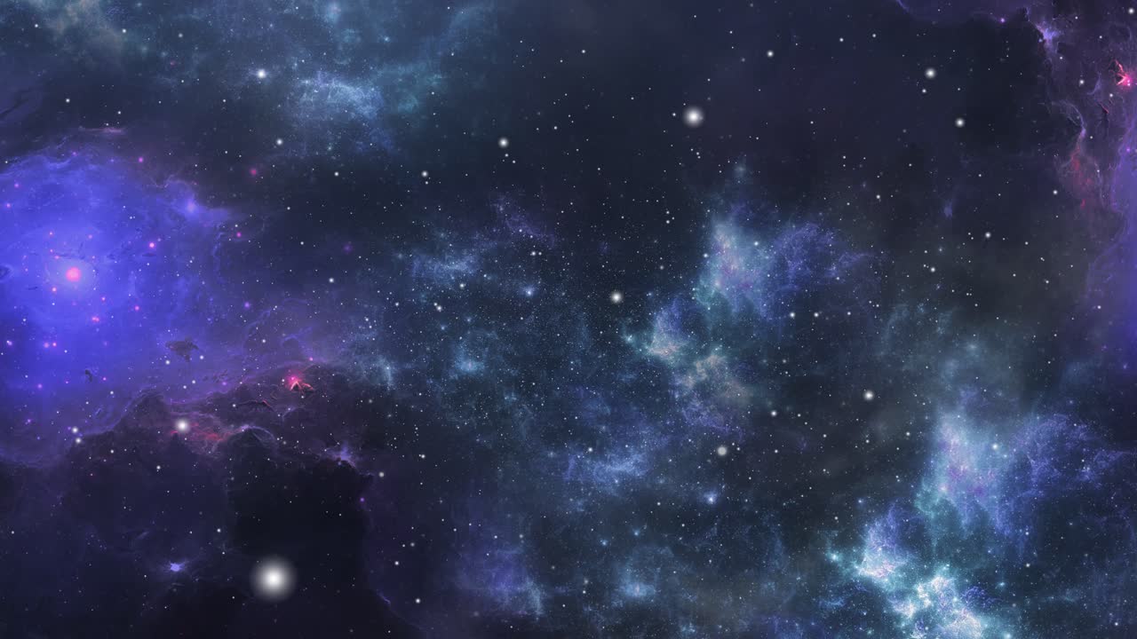 una colección de nubes nebulosas que flotan en el universo