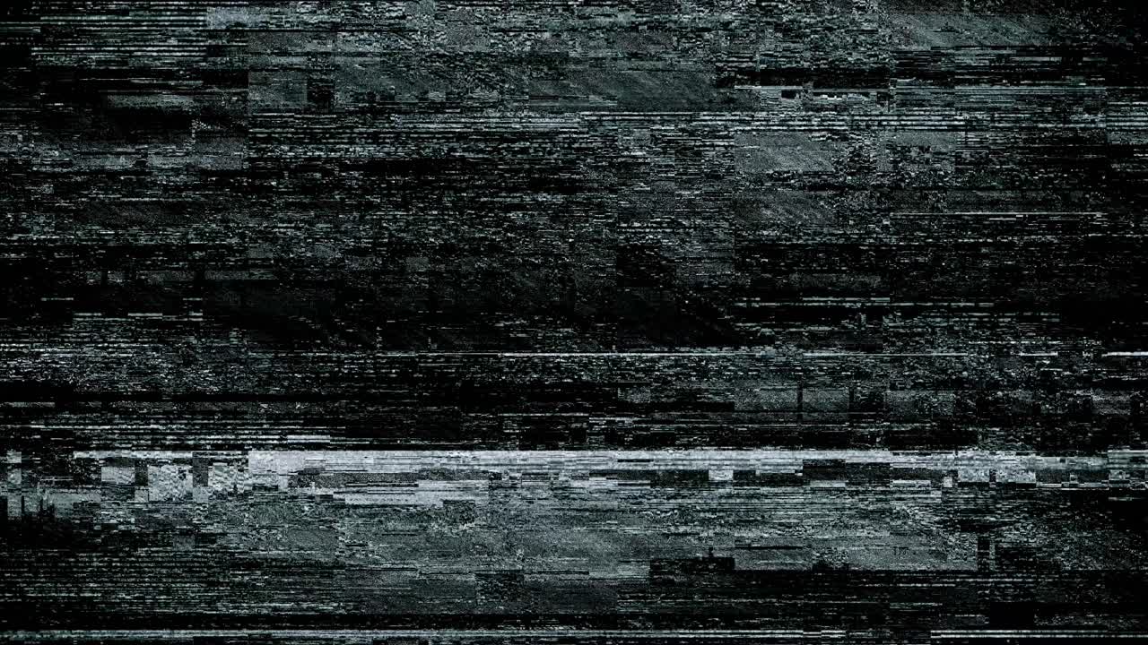 Abstract Digital Glitch and TV Static Noise Background