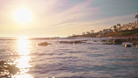 Unscharfer-Sonniger-Hintergrund-Am-Strand