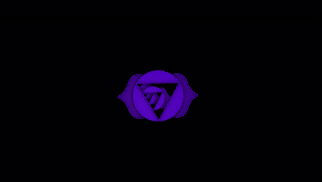 hypnotic high-quality animated third eye chakra with alpha channel. perfect for intuition and spiritual awakening.
