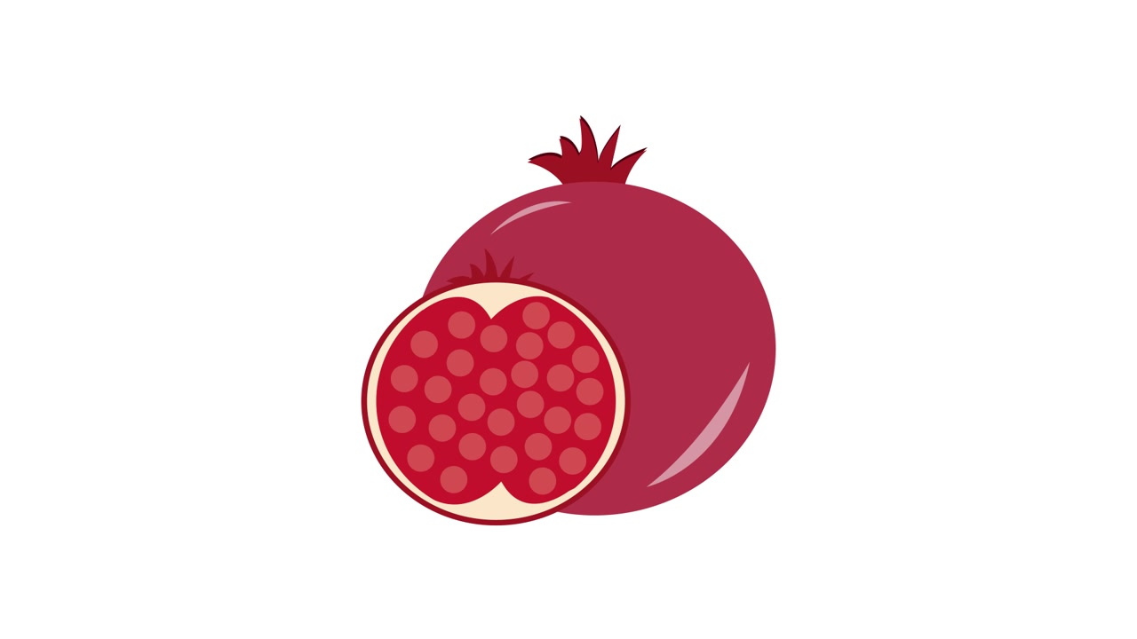 Nar ve Çekirdeklerinin Grafik Animasyonu