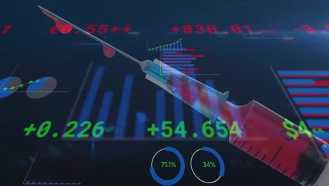 Animation-Der-Datenverarbeitung-über-Einer-Spritze