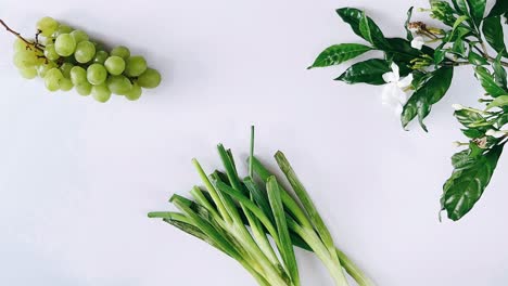 fresh produce and flowers