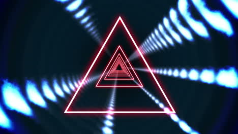 diseño de vórtice triangular en negro