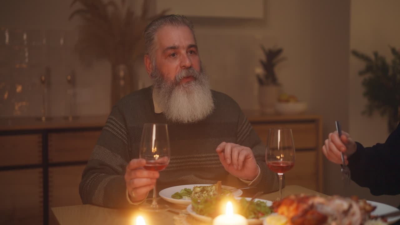 celebración de la cena familiar