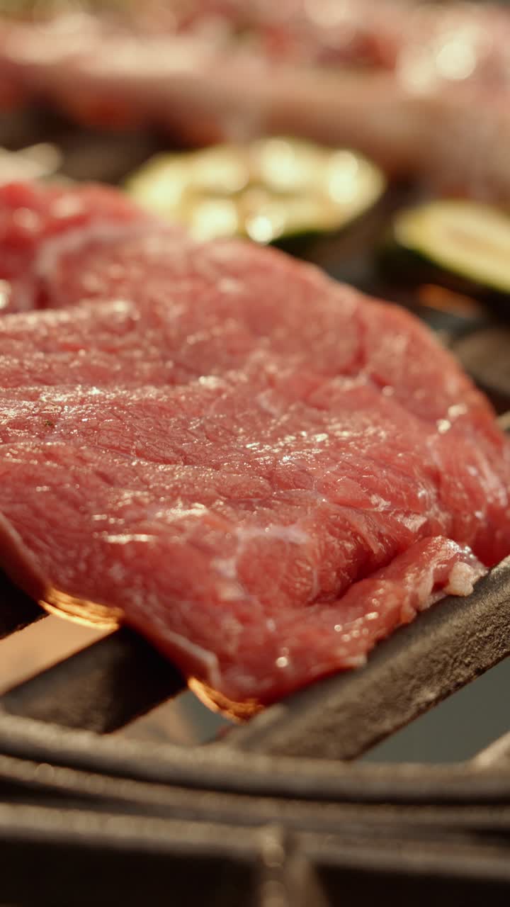 Steak and Zucchini on the Grill