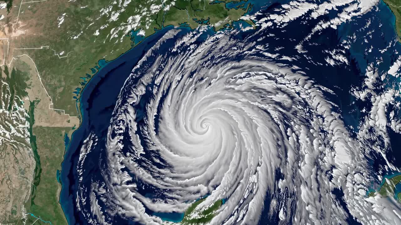Satellite Image of a Hurricane