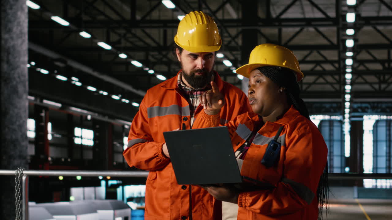 Engineering team transmitting instructions via wireless radio device