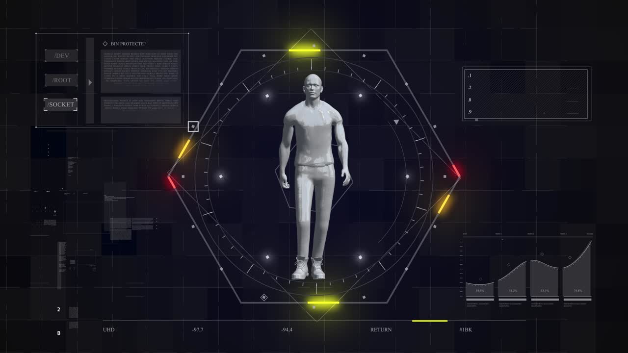 concepto tecnológico abstracto. fondo 4k