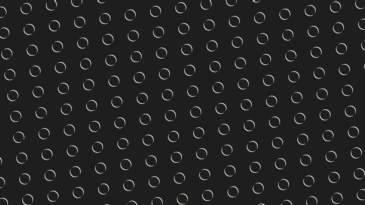 patrón circular en blanco y negro con pequeños puntos repetidos