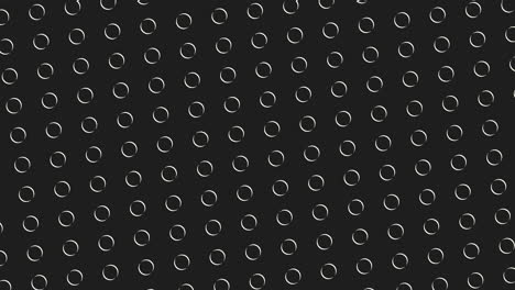 patrón circular en blanco y negro con pequeños puntos repetidos