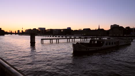 Spree-Bei-Sonnenuntergang