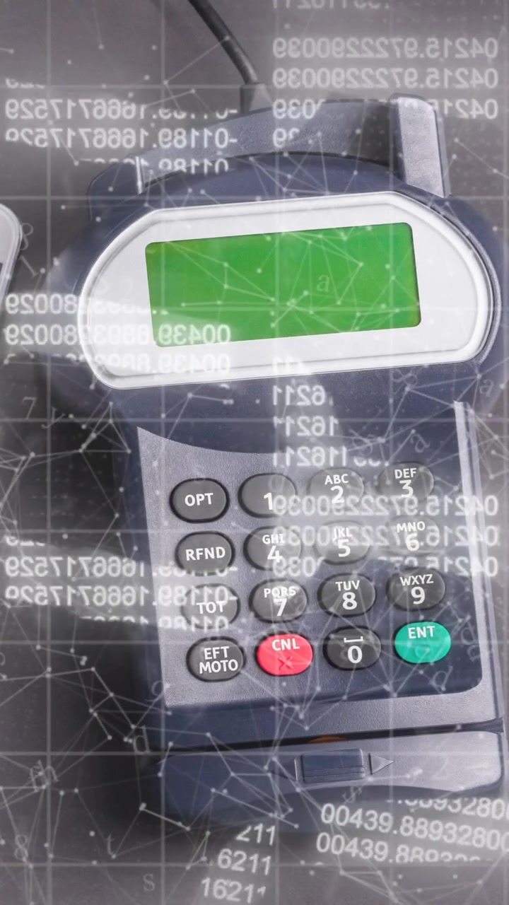 Animation of online security chains over smartphone and payment terminal