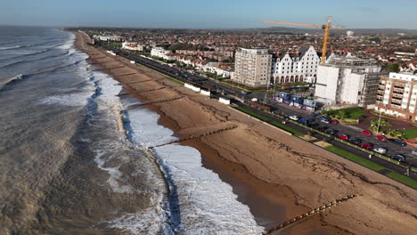 english beach in worthing united kingdom