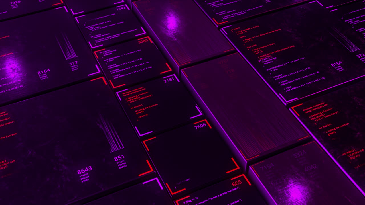Digitalt interface med kode og datavisualisering