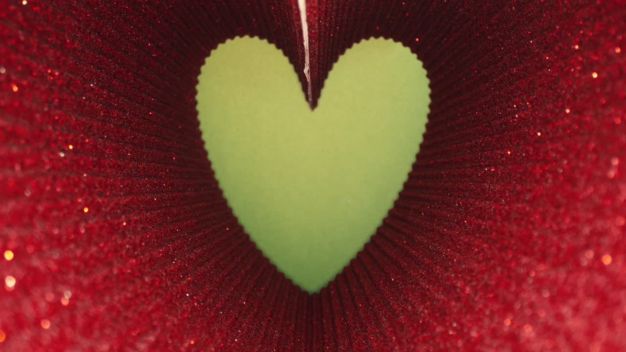 fondo de arte del día de san valentín, brillo rosado en forma de corazón, pantalla verde llave croma