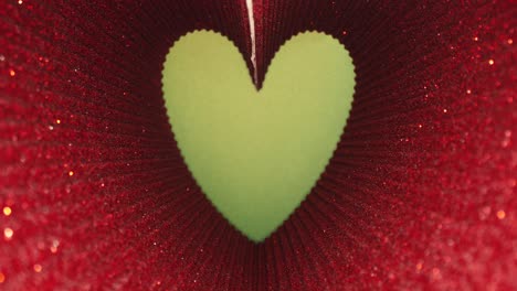 valentines day art background, pink glitter heart shape, green screen chroma key