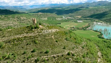 a hilly landscape of catalonia spain